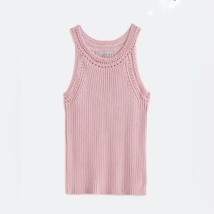 Daniel Rainn Crochet‎ Trim Sweater Tank pink size Medium
